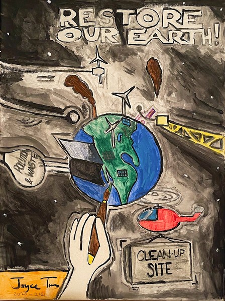 Earth’s Cleanup Site by Jayce True, Grade 8