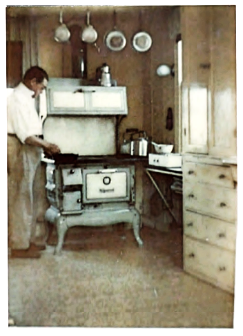 Ed Dowd in his kitchen 1961