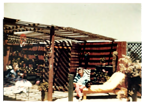 Nellie's patio in 1961